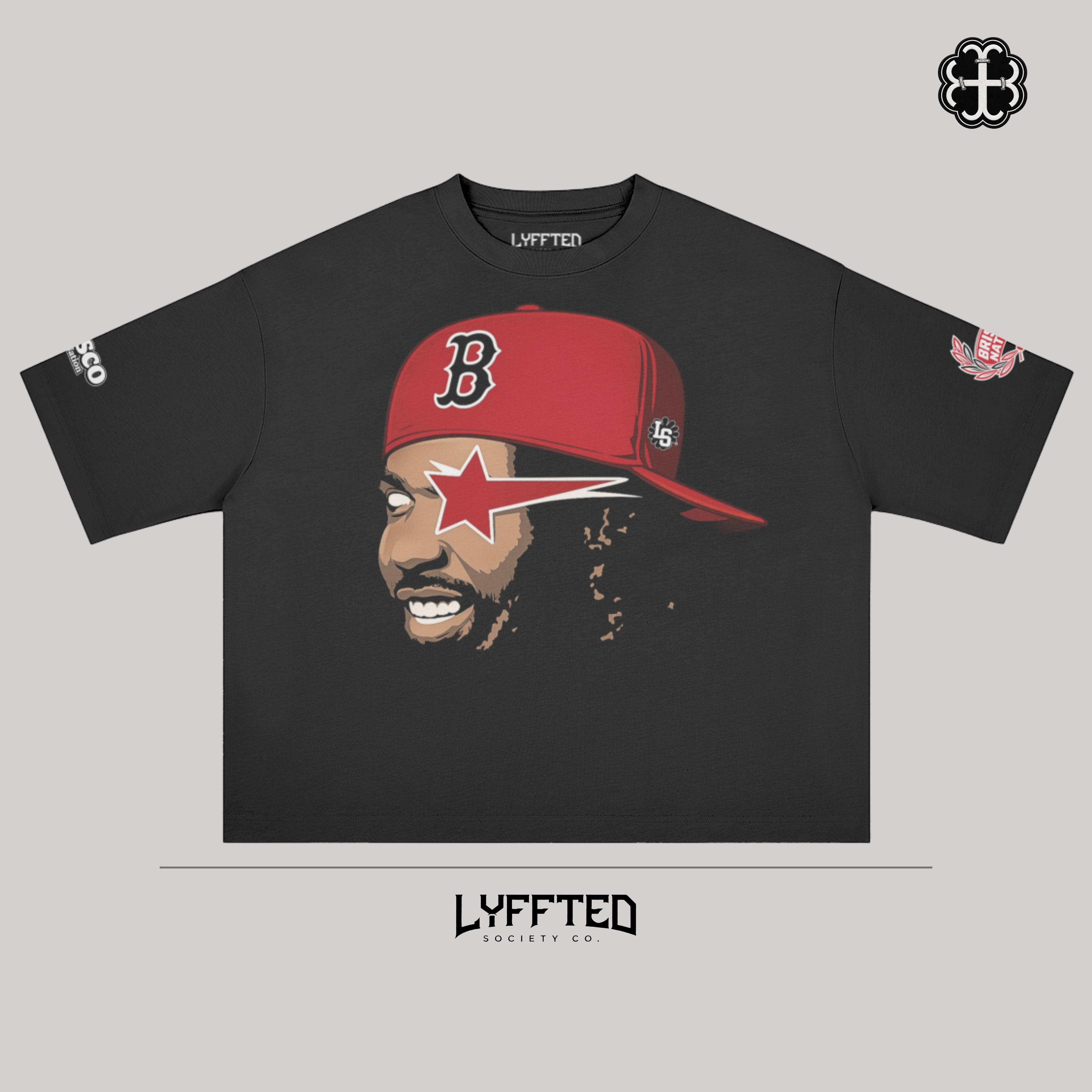 Up The Sco - BULLS (Black)  Boxy Tee