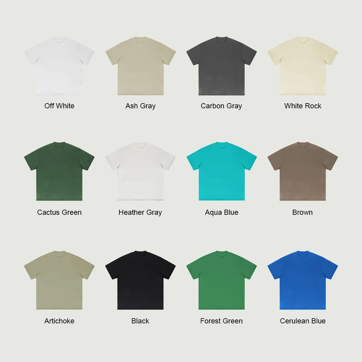 Premium Custom 425GSM Unisex Oversized Crew Neck T-shirt