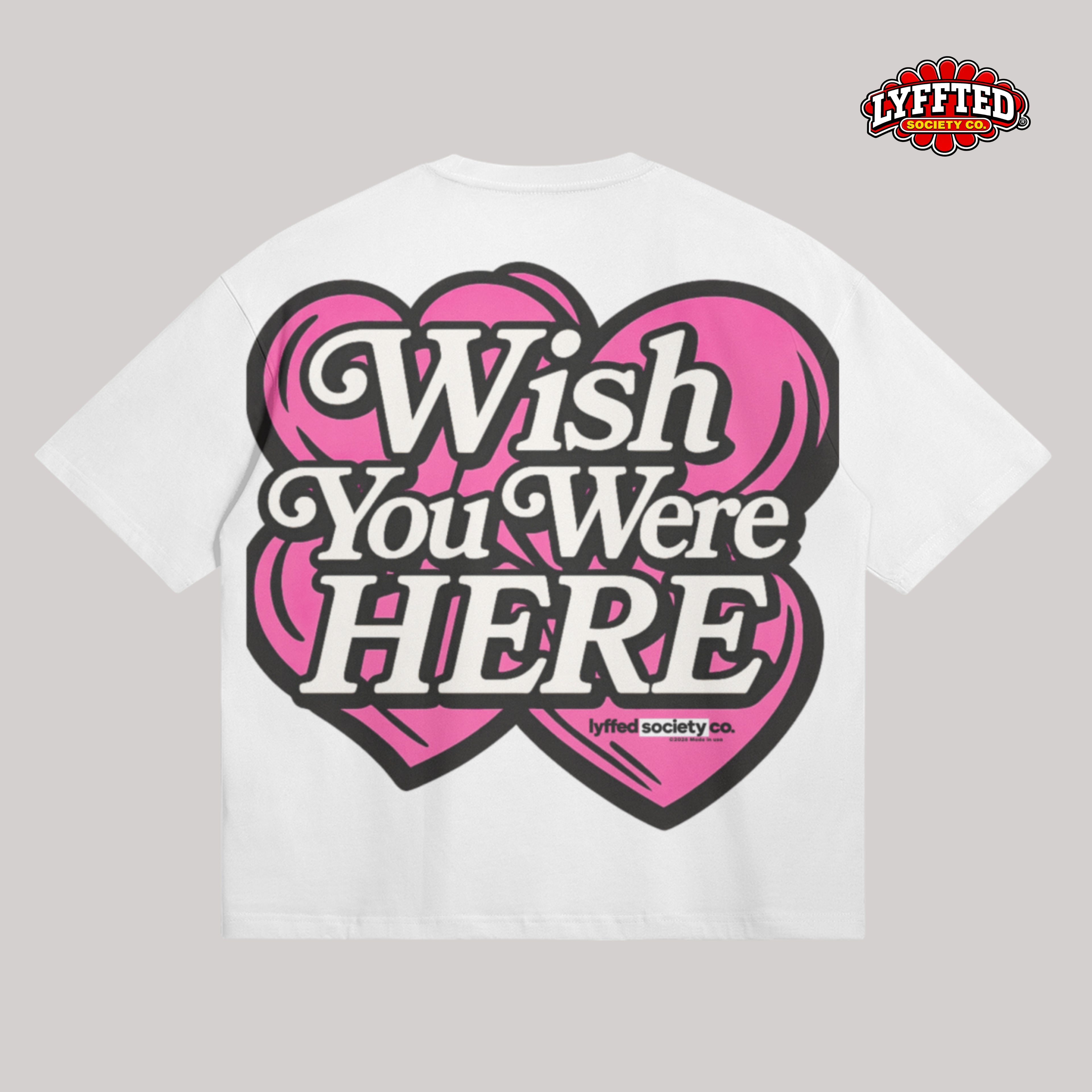 Fonz - W.Y.W.H (Wish You Were Here)  Boxy Tee