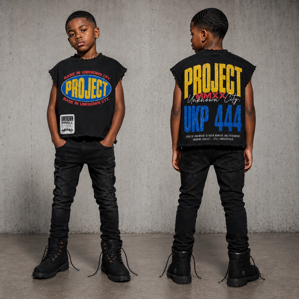PROJECT-444 Muscle Tee - Kids