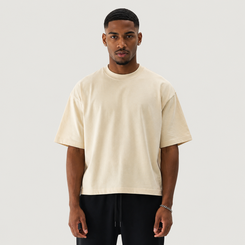 Premium Custom 280GSM Cropped Unisex Classic Boxy Tee